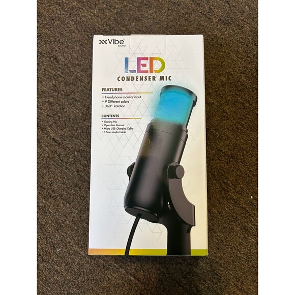 Gaming Rgb Microphone Condenser Mic High Definition Usb 3.5mm Brand New - Picture 3 of 5